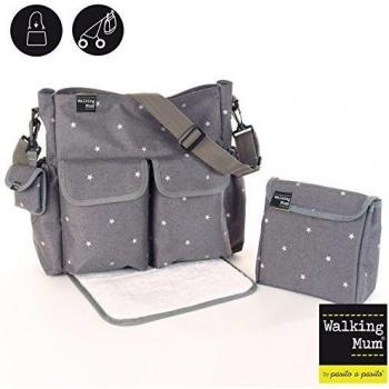 Walking Mum Gaby Winter - Bolsa canastilla, color gris