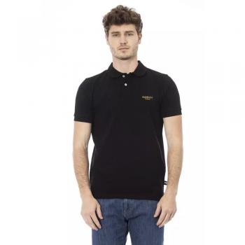 Baldinini Trend Black Cotton Polo Shirt - M