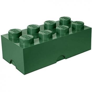 Room Copenhagen 4004 Ladrillo de Almacenamiento de 8 espigas de Lego, Caja de almacenaje apilable, 12 l, Legion/Sand Green, 50 x 25 x 18 cm