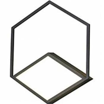 Aplique Plafón LED Dimable 33W Negro Kubick 3000K 1870lm 3 años de garantía