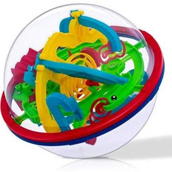 iNeego 3D Laberinto Bola 12cm Pelota Pasatiempos con Laberinto 4.7inch Juegos de Educación Mágica Rompecabezas Intelecto Bola Laberinto para Niños Adultos 12cm/ 4.7inch