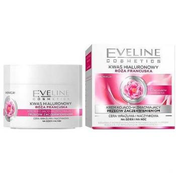 Crema antiarrugas activamente rejuvenecedora - Ácido Hialurónico + Rosa Francesa Eveline 50 ml
