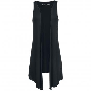 Forplay Black Premium by EMP Chaleco largo Mujer Chaleco Negro M, 95% viscosa, 5% elastán, Regular