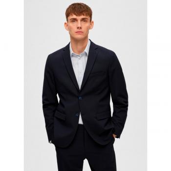 Selected Slim Fit Men's Blazer with Patch Pockets - Navy - Size 42