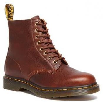 Dr. Martens 1460 Pascal Ambassador Leather Lace-Up Boots in Cashew Brown, Size 43 Unisex