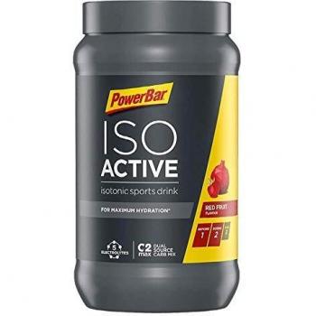 PowerBar Isoactive Isotonic Sports Drink - Red Fruit Punch (600g) - Contains 5 Electrolytes + C2MAX