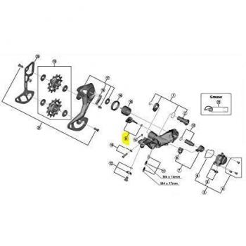 SHIMANO Palanca ACTIVACION Shadow Plus M9100 Ciclismo, Adultos Unisex, Multicolor
