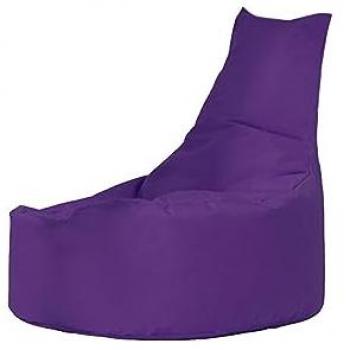 Sillón-puf Wellhome Morado 70x70x35 100% Poliéster Alta Densidad Resistente Al Agua