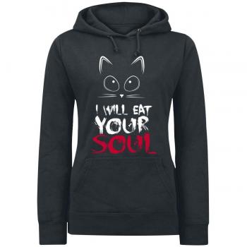 I Will Eat Your Soul Jersey con Capucha Mujer Negro XL