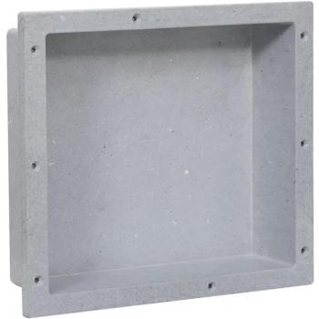 Matt Grey Shower Niche 41x36x10 cm (16.1x14.2x3.9)