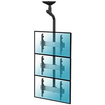 Soporte de Techo Kimex para 3 Pantallas de TV 43-55 - Altura 225 cm - VESA 600x400 - Máx. 50Kg