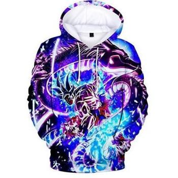 HUASON Niño Goku Sudadera con Capucha Hoodie de Anime Impresión 3D Ropa Deportiva de Hip Hop