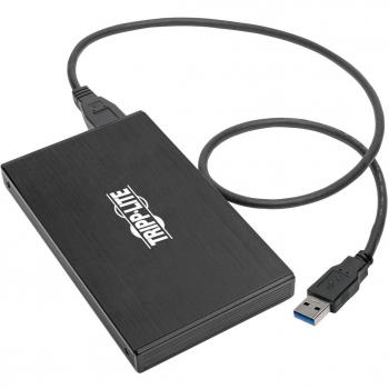 USB 3.1 Gen 1 (5 Gbps) 2.5 in. SATA SSD/HDD to USB-A Enclosure Adapter with UASP Support, Type-C