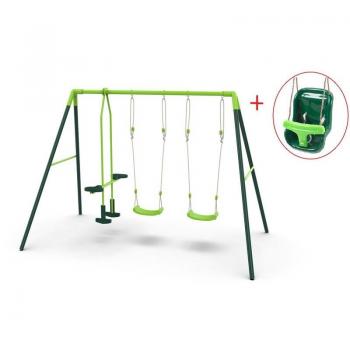 Columpio Metálico Gingo con Asiento Bebé Masgames MA400203B