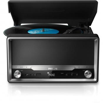 Philips OTT2000B/12 - Radio con Bluetooth y reproducción de vinilos