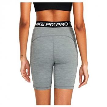 Nike Mallas Cortas De Cintura Alta Pro 365 7´´, Leggings cortos de mujer, cintura alta, color gris, talla XS