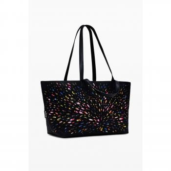 Desigual Blackwell Cahuil Women's Handbag - Black Shopper Bag 37 cm
