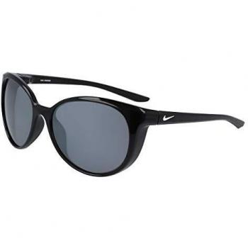 Nike Essence Women's Sport Sunglasses - Black/White/Silver Flash, CAT 3