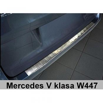 Protector trasero de parachoques de acero inoxidable Avisa 2/35818 compatible con Mercedes Vito y V-Class 2014- 'Ribs'
