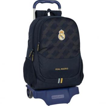 Mochila Escolar con Carro Real Madrid 2ª Equipación 23/24 - Safta