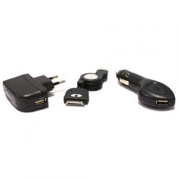 Cargador Multifuncional Ksix 3 en 1 para iPhone 3, 3GS, 4, y 4S