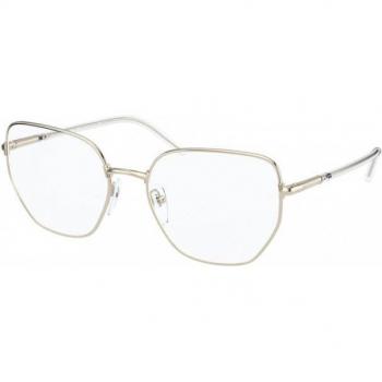 Prada PR 60WV ZVN1O1 Women's Geometric Gold Eyeglasses