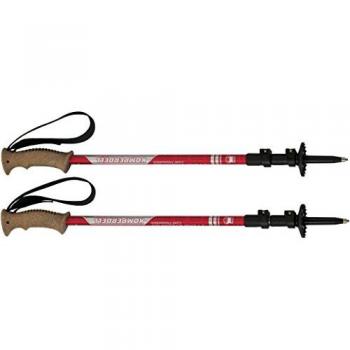KOMPERDELL Bastones de senderismo Trailmaster Cork PL - rojo glaseado, -