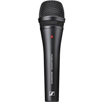 Sennheiser HandMic Digital - Micrófono dinámico de Mano, Color Negro