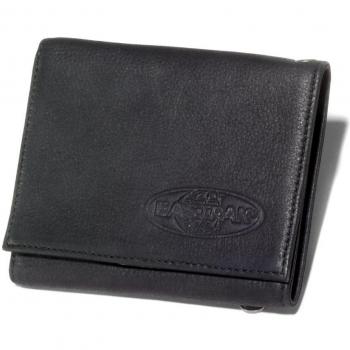Eastpak Crew Single Tarjetero, Diseño Leather, Color Negro