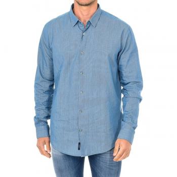 Armani Jeans Camisa manga larga de algodón para hombre
