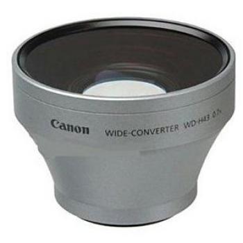 Canon WD-H43 - Adaptador Gran Angular para videocámara Canon iVIS HV20, Plateado