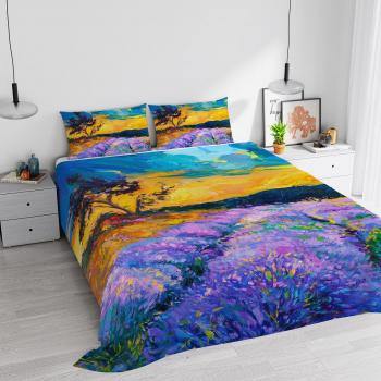 Juego de cama Sogni d'Autore, impresión digital, 100% algodón, doble, SD12