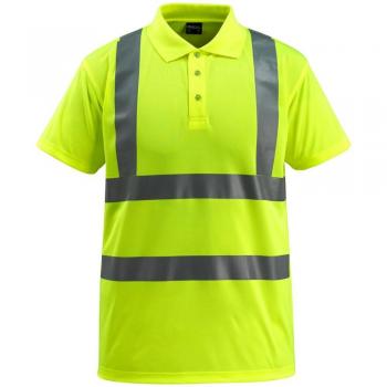 Camisa Polo de Manga Corta Hi-Vis Amarilla Mascot Bowen Talla L