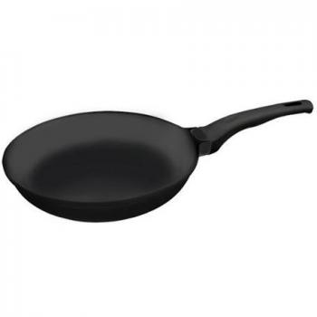 Lacor 25124 - Sartén de aluminio fundido para inducción, 24 cm, color negro