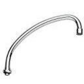 Grohe 13077000 Tubular Spout, Chrome Finish, 235mm Projection, Without Stop