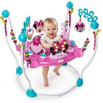 Bright Starts Disney Baby Minnie Mouse Peekaboo Activity Jumper with Lights and Melodies