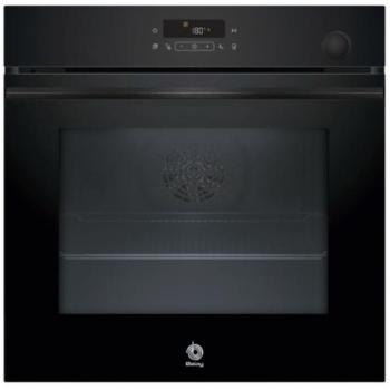 Horno Multifunción Balay 3HA5829N3 con Vapor, Limpieza Pirolítica e Hidrolítica, Cristal Negro, 3600 W, 71 L