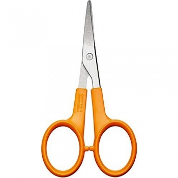 Fiskars Classic Tijeras de Bordado y Manicura, 10 cm, Acero Inoxidable/Plástico, Naranja, 1005144