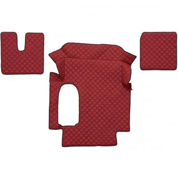 Alfombra moldeada F-CORE FL21 RED - Alfombrillas de alta calidad, diseño moderno, material resistente al desgaste, fácil limpieza, antideslizante, ideal para interiores y exteriores