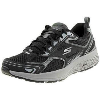 Zapatillas Skechers Go Run Consistent negro para hombre, características: diseño ligero, amortiguación responsive, suela con tracción avanzada, color Black Grey, talla 43 EU