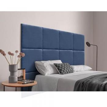 Cabecero de Terciopelo Liso Alta Gama Moderno Acolchado con 4cm Grosor para Cama (Verde Selva, 90x50) - Dhome