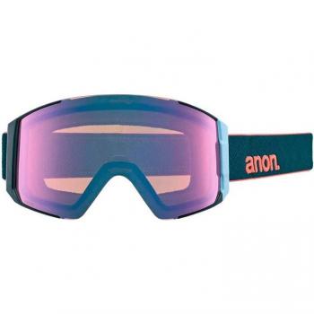 Gafas de esquí Anon Sync DPMLD/PRCV VRBL Blue - Máscara de esquí con lentes intercambiables, protección UV, ventilación anti-empañamiento, diseño ajustable y compatible con casco