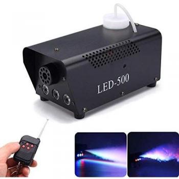 UKing Máquina de Niebla, 500W LED Máquina de Humo con Control Remoto, Generador de Niebla Portátil para Festivales Fiesta de Cumpleaños Bar Discotecas Bodas Halloween Navidad