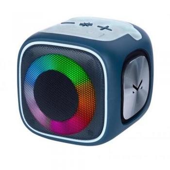 Altavoz Portátil Estéreo New Majestic FIRE 3 - 7W, Bluetooth, Luces LED, Micrófono con Cable