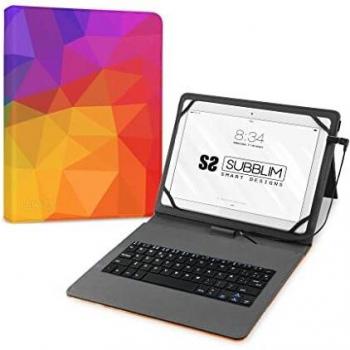 SUBBLIM Funda para Tablet con Teclado Micro USB, Teclado Español, Desde 10.1” hasta 11” Pulgadas