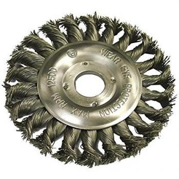 Faithfull WBCT125 Circular Wire Brush 125 x 12 x 22.2mm / 0.50mm Wire