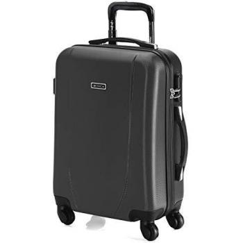 ITACA - Maletas de Viaje Cabina 55x38x20 - Maletas de Cabina con 4 Ruedas - Maletas de Viaje Pequeñas de Marca. Trolley Cabina Equipaje de Mano 10kg Candado de Combinación. 71150, Antracita
