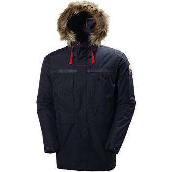 Helly Hansen Coastal 2 Parka Men's Parka in Blue with Classic Checked Lining