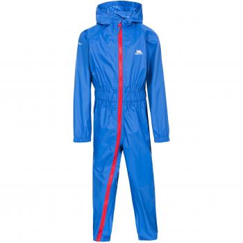 Trespass Button II Traje Impermeable niño, Color Azul, tamaño Small