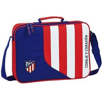 safta 612045385 Bolso Maletín Cartera extraescolares niño Atlético de Madrid, Multicolor